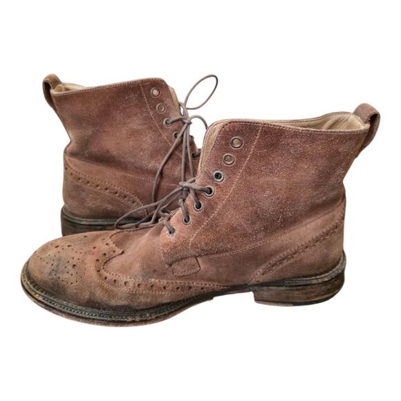 BILLY REID Oiled Suede Wingtip Brogue Boots -‎ Size 8 1/2 main image 9